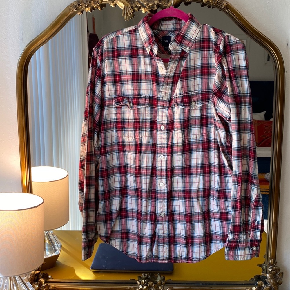 Men’s gap plaid button down